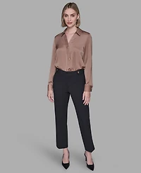 Karl Lagerfeld Paris Women's Ankle-Length Suit Pants