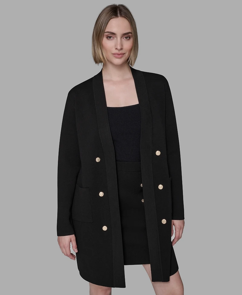 Karl Lagerfeld Paris Women's Long Sleeves Cardigan Sweater