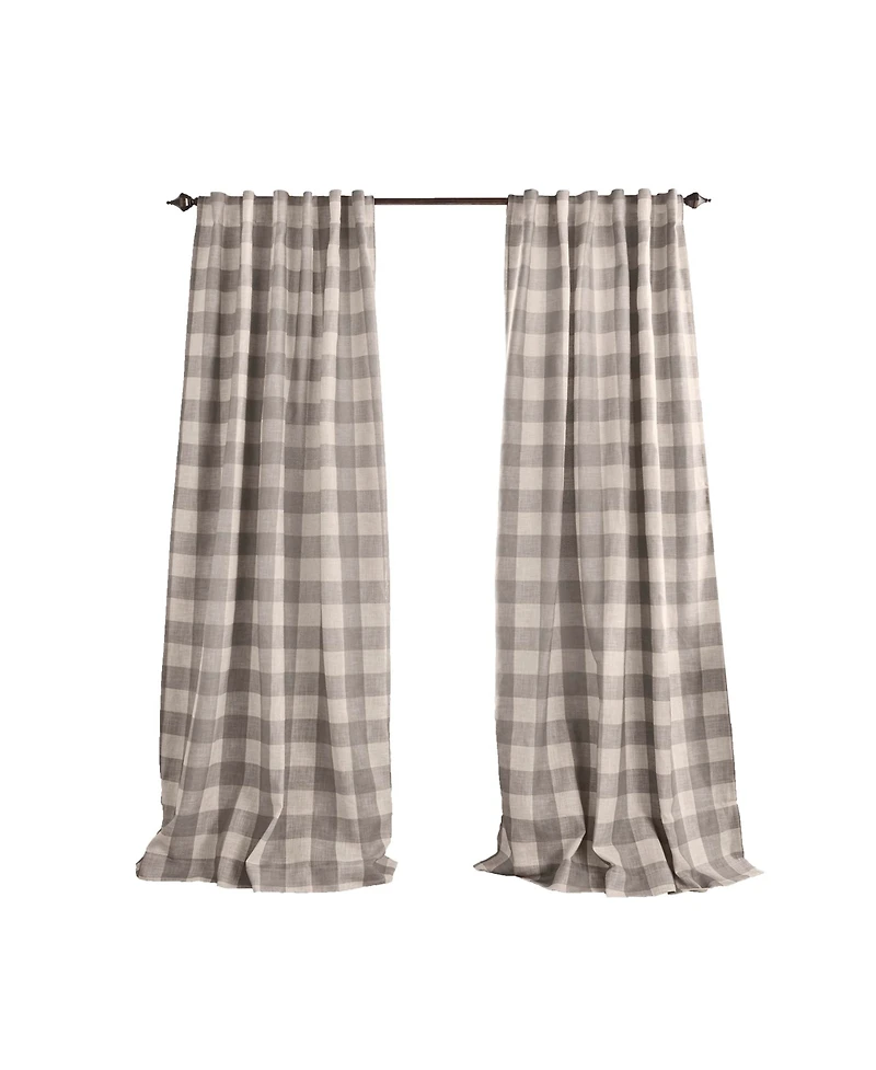 Elrene Home Fashions Grainger Buffalo Check Blackout Window Curtain