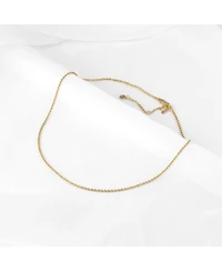 Vincero Women's Rolo Chain Necklace in 14k Gold-Plated Sterling Silver with Extender
