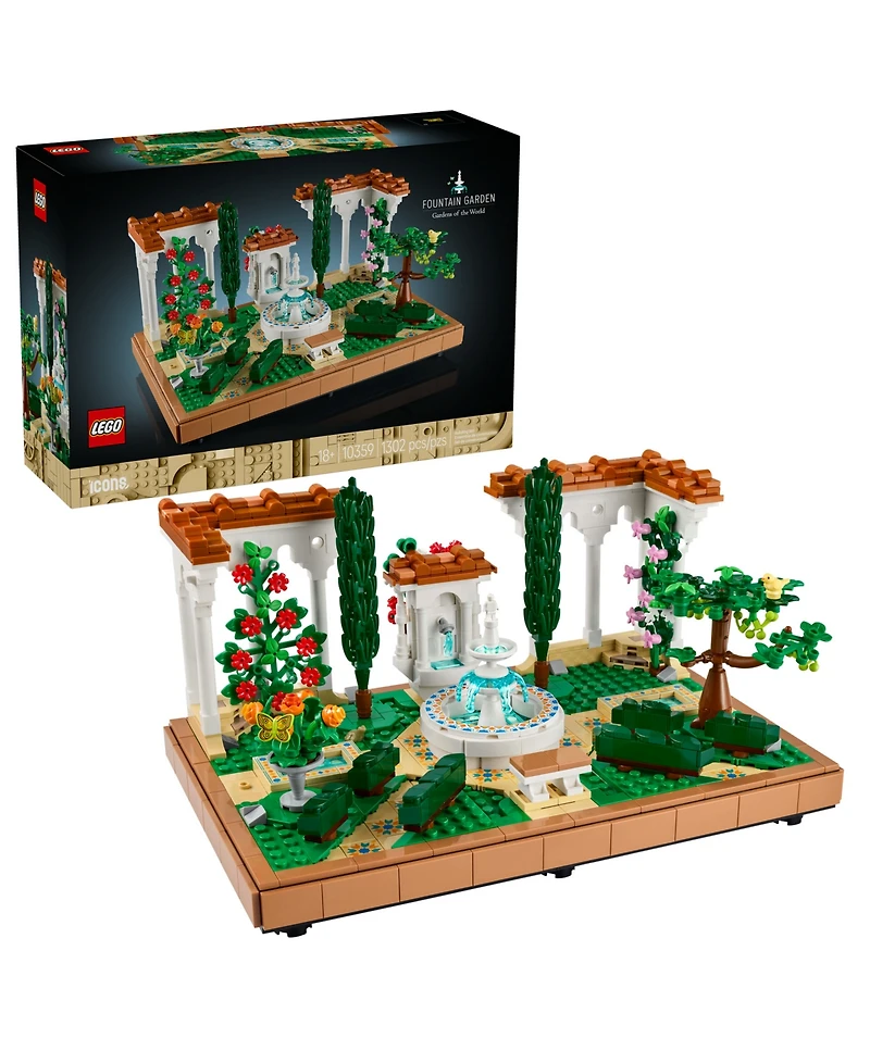 Lego Icons Fountain Garden Building Set