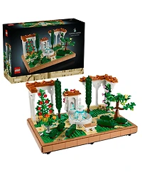 Lego Icons Fountain Garden Building Set