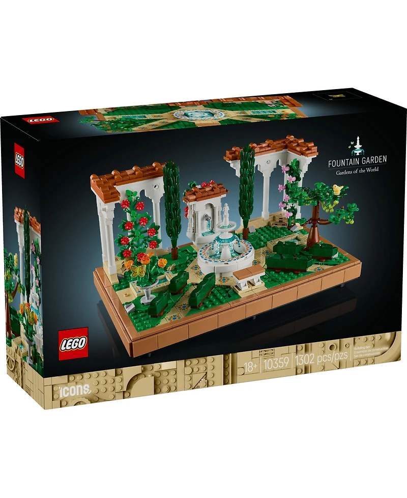 Lego Icons Fountain Garden Building Set