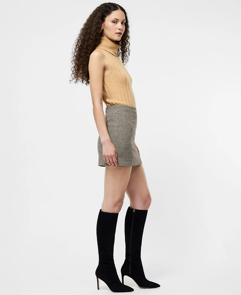 French Connection Women's Houndstooth Mini Skirt