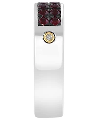 Effy Collection Men's Ruby (1-1/10 ct. t.w.) and Diamond Accent Ring in Sterling Silver