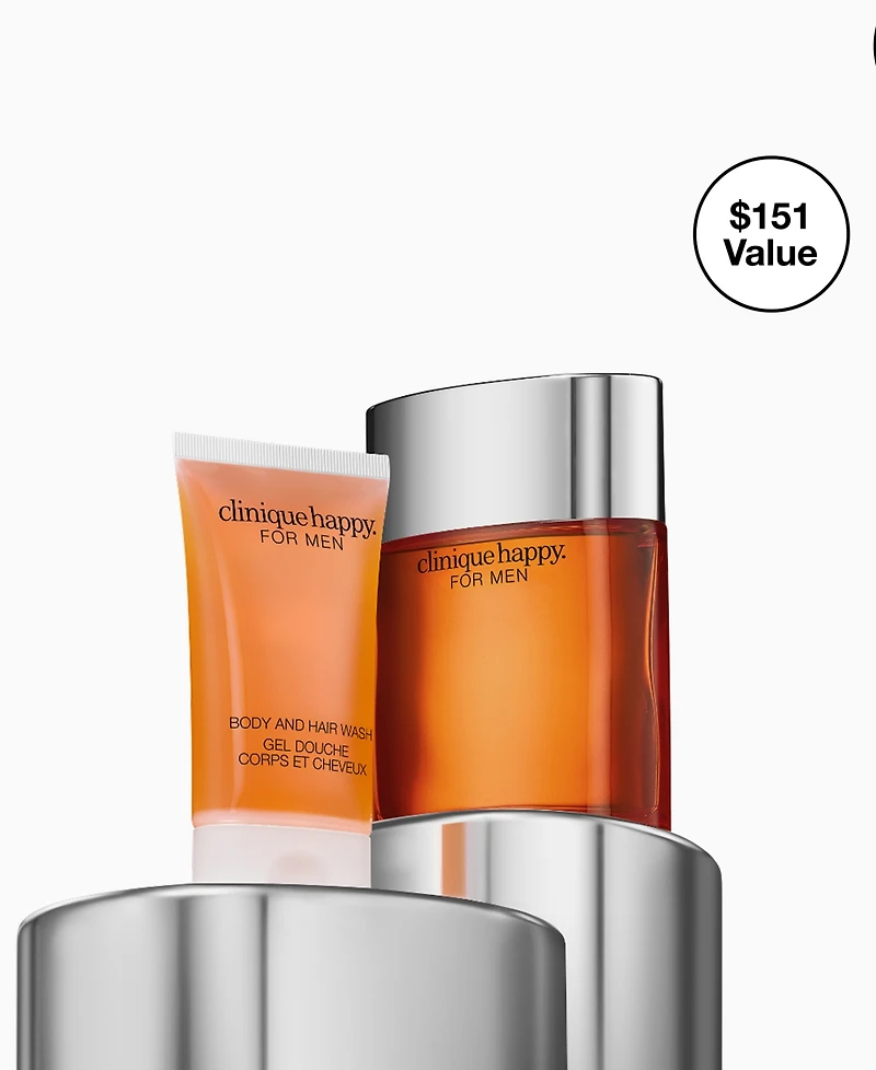 Clinique Happy For Him Men's Cologne and Body Wash Gift Set