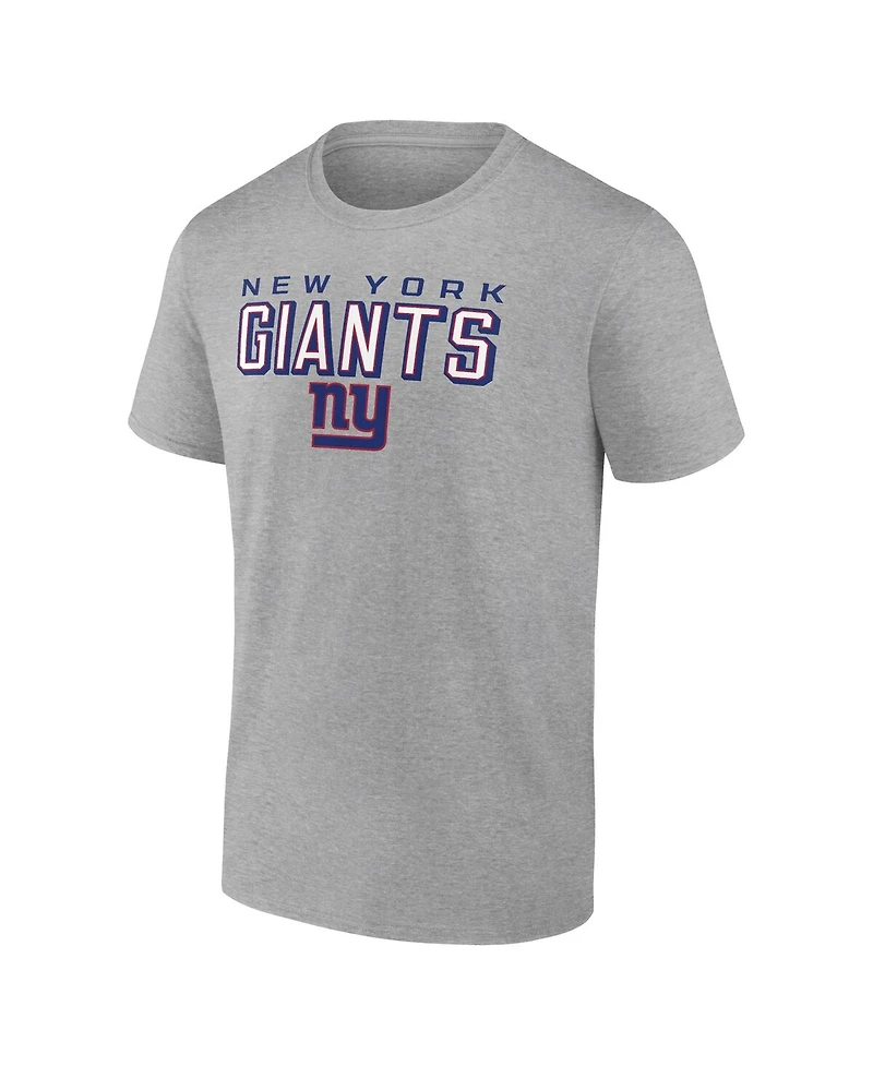 Fanatics Mto Label Men's Heather Gray New York Giants Swagger T-Shirt