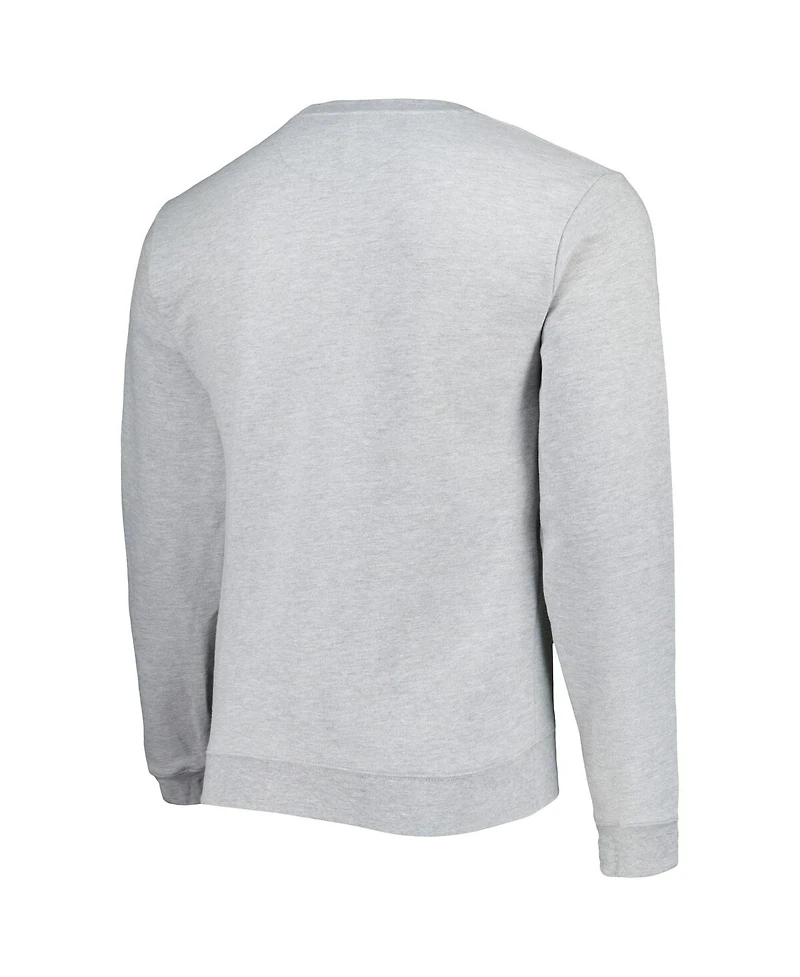 League Collegiate Wear Men's Heather Gray Penn State Nittany Lions 1965 Arch Essential Lightweight Pullover Sweatshirt