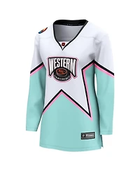 Fanatics Women's White Nhl All-Star Game Western Conference Breakaway Jersey