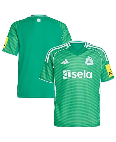 Adidas Big Boys and Girls Green Newcastle United 2025/26 Away Replica Jersey