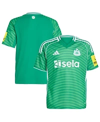 Adidas Big Boys and Girls Green Newcastle United 2025/26 Away Replica Jersey