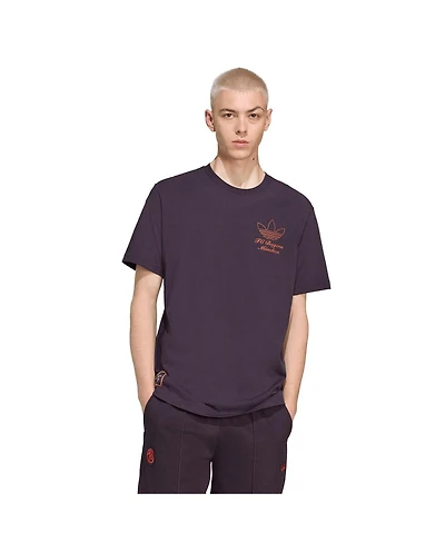 Adidas Men's Black Bayern Munich Terrace Icons Collection Graphic T-Shirt