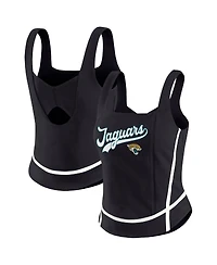Wear by Erin Andrews Women's Black Jacksonville Jaguars Square Neck Tank Top