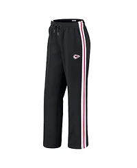 Wear by Erin Andrews Women's Black Kansas City Chiefs Color-Block Straight Leg Pants