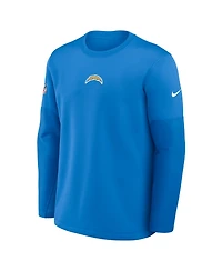 Nike Men's Powder Blue Los Angeles Chargers Sideline Scripted to Win Performance Long Sleeve T-Shirt