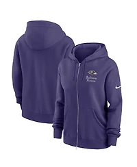 Nike Women's Purple Baltimore Ravens Phoenix Rewind Full-Zip Hoodie