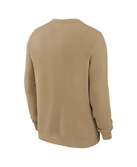 Nike Men's Tan Denver Broncos Swing Pass Rewind Club Pullover Sweatshirt