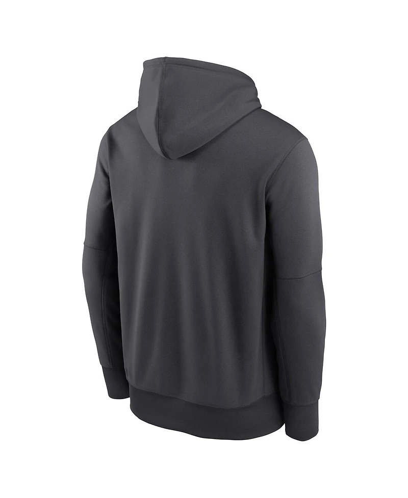 Nike Men's Anthracite Indianapolis Colts Toss Sweep Performance Pullover Hoodie