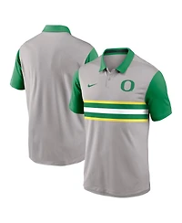 Nike Men's Gray/Green Oregon Ducks Vapor Performance Polo Shirt