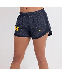 Nike Women's Navy Michigan Wolverines Tempo Pattern Dri-fit Shorts