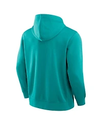 Fanatics Men's Aqua Miami Dolphins New Horizons Heritage Pullover Hoodie