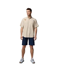 Columbia Men's Tan Texas Longhorns Tamiami Omni-Shade Button-Down Shirt