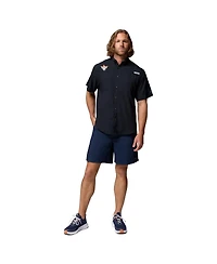 Columbia Men's Black Texas Longhorns Tamiami Omni-Shade Button-Down Shirt