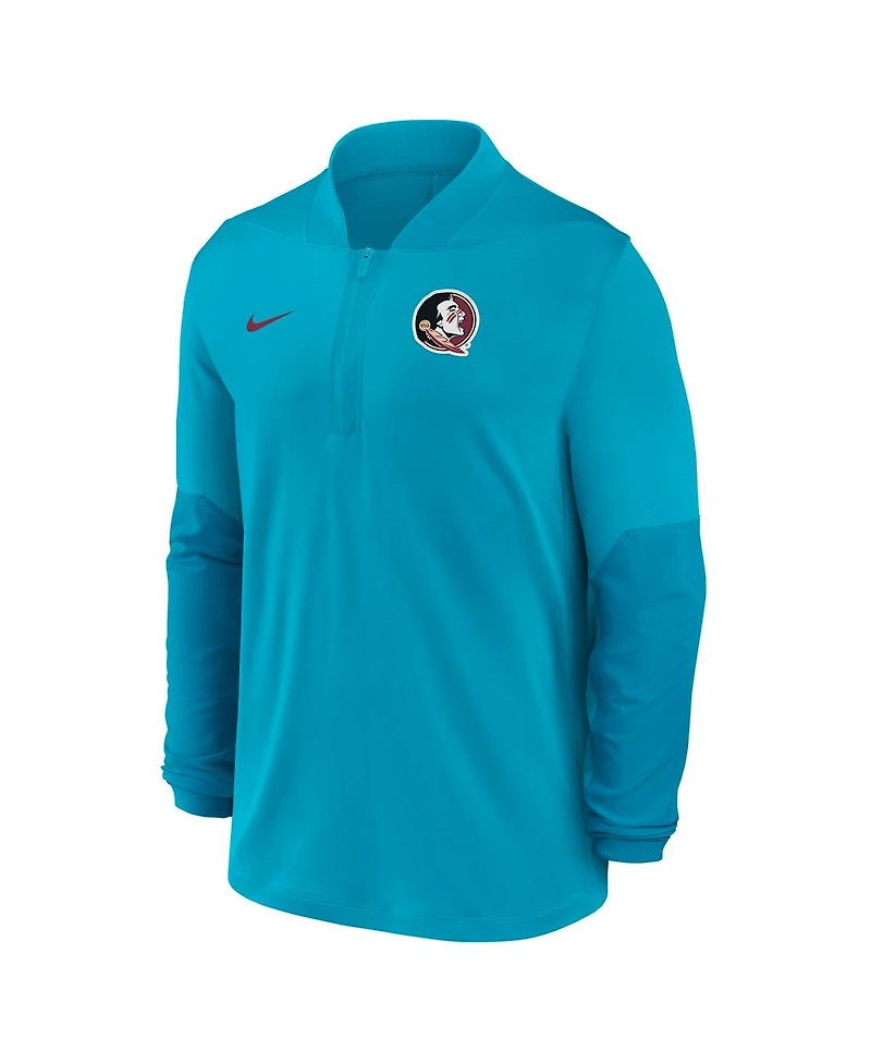 Nike Men's Turquoise Florida State Seminoles One Goal Performance Half-Zip Pullover Sweatshirt
