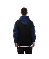 New Era Men's Black Chicago Bears Full-Snap Fleece Hoodie Jacket