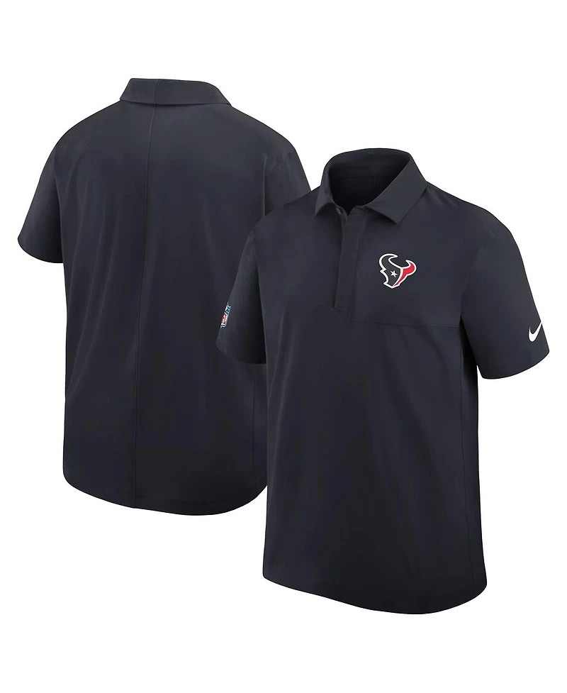 Nike Men's Navy Houston Texans Sideline City Pride Woven Performance Polo Shirt