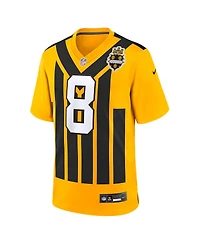 Nike Men's Aaron Rodgers Gold Pittsburgh Steelers Alternate 1933 Throwback Game Jersey