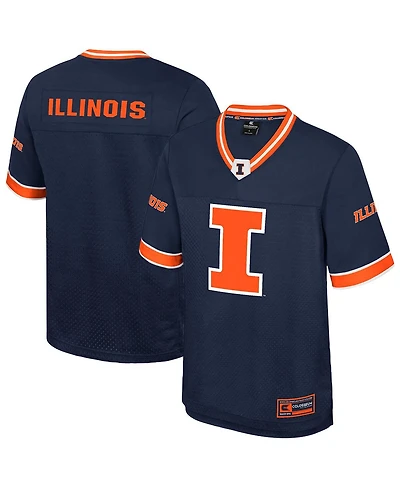 Colosseum Men's Navy Illinois Fighting Illini Nothing but the Hits Football Jersey