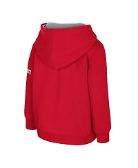 Colosseum Toddler Scarlet Ohio State Buckeyes Big Logo Volume Fleece Pullover Hoodie