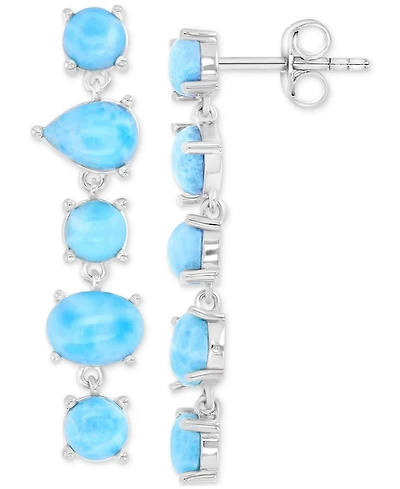 Macy's Opal (5.8 ct. t.w.) Earrings in Sterling Silver