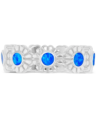 Macy's Opal (0.30 ct. t.w.) Ring Sterling Silver