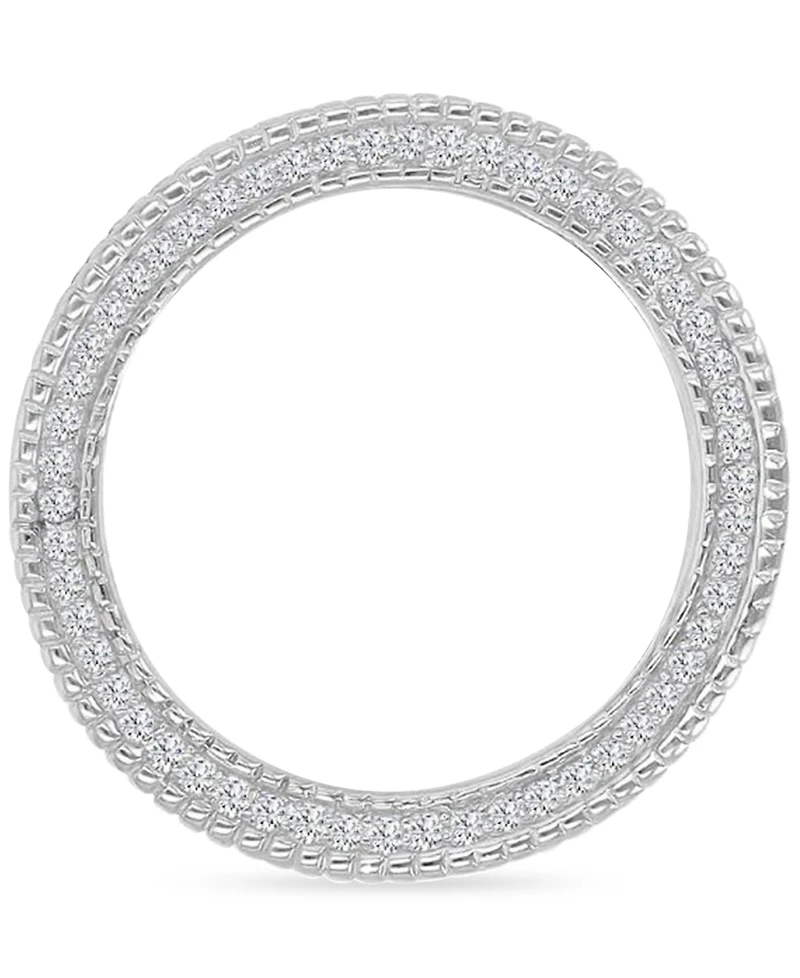 Macy's Milgrain Cubic Zirconia Ring Sterling Silver
