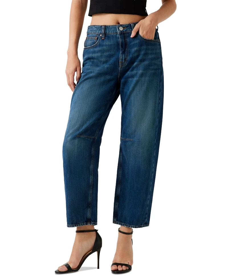 Guess Women's Barrel Fit High Rise Jeans