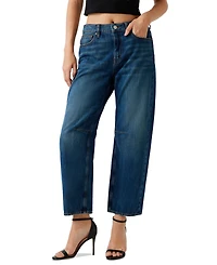 Guess Women's Barrel Fit High Rise Jeans