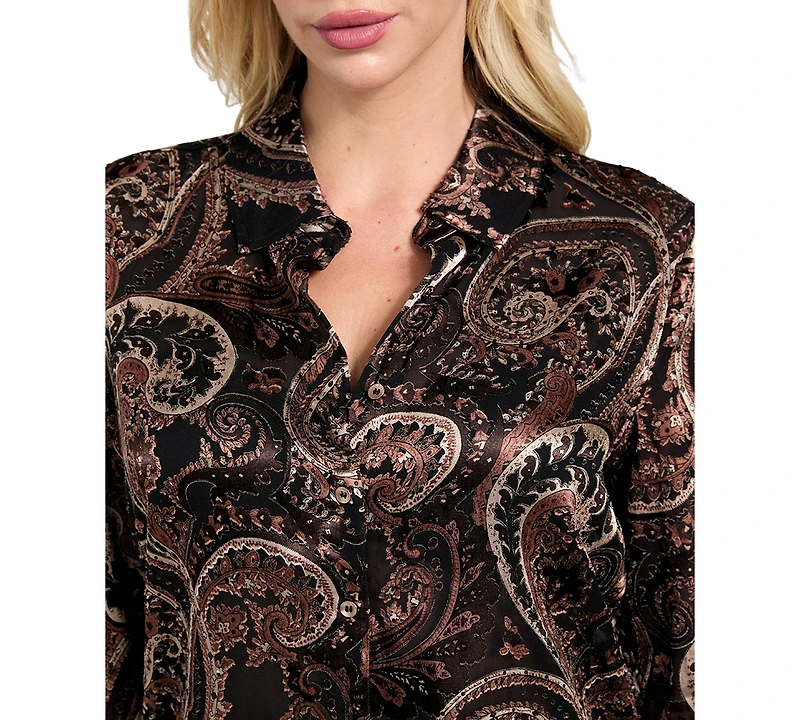 Guess Women's Clarisse Oversized Printed Shirt