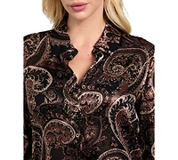 Guess Women's Clarisse Oversized Printed Shirt