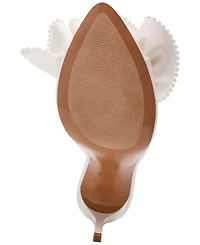Steve Madden Women's Affinity-Pearl Ruffle High Heel Dress Mules
