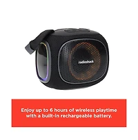 RadioShack 10W Mini Bluetooth Portable Speaker IPX5 Waterproof, With Fm Radio 4001775