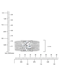 Macy's Cubic Zirconia Ring (3.46 ct.t.w.) Sterling Silver