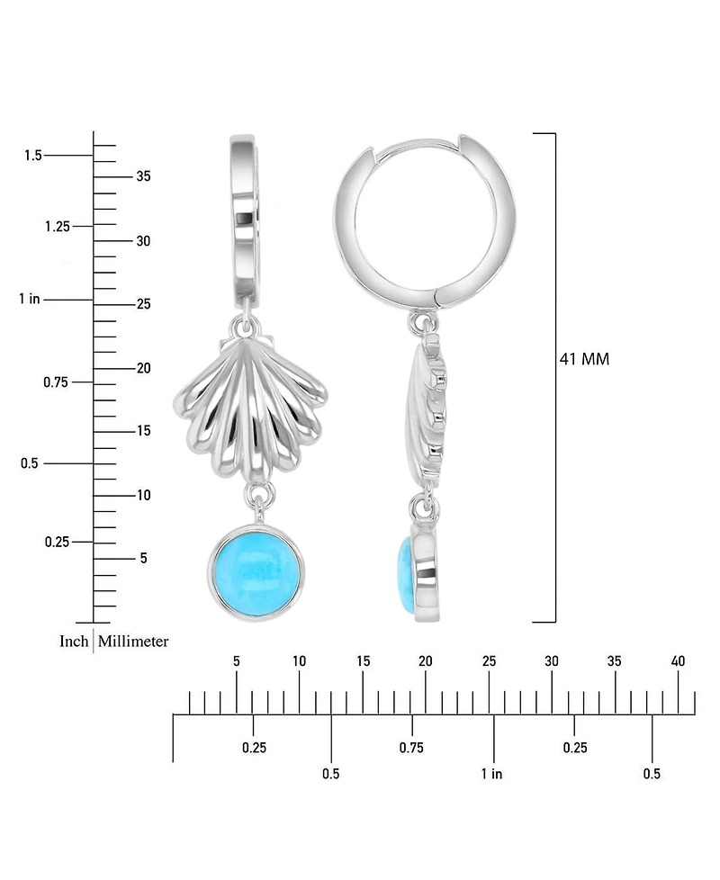 Macy's Opal (2.60 ct. t.w.) Earrings in Sterling Silver