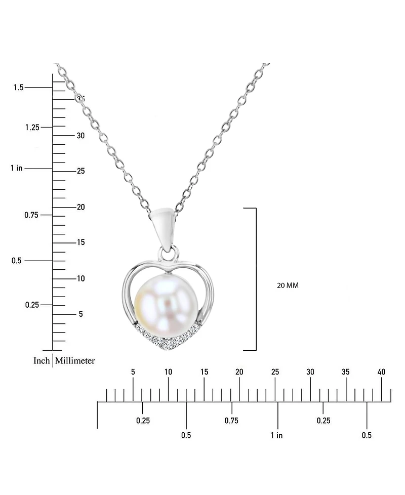 Macy's Cubic Zirconia Necklace (0.14 ct.t.w.) in Sterling Silver