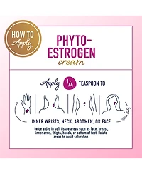 Phyto Estrogen Cream for Women | Plant Based Hot Flash, Menopause & Menstrual Cycle Support | Wild Yam, Black Cohosh, Dong Quai, Red Clover | 96 Topic