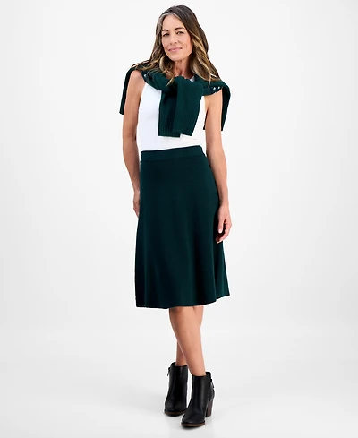 Style & Co Petite Ribbed Sweater Skirt, Macy's Exclusive