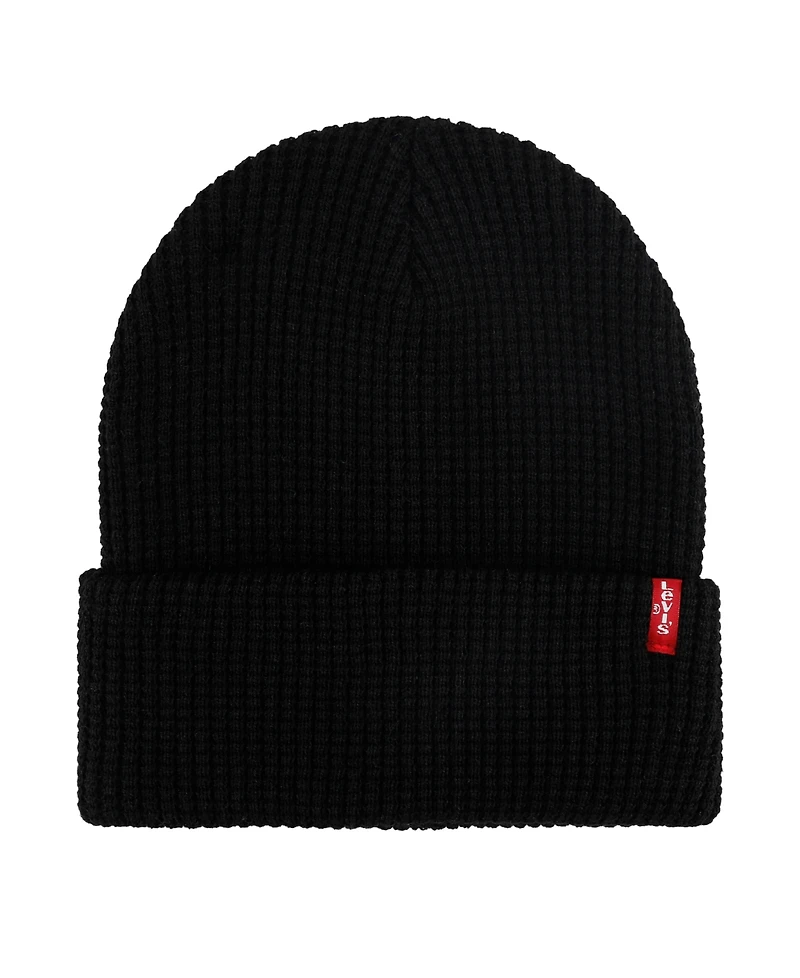 Levi's Men's 2-Piece Waffle Knit Beanie and Scarf Gift Set