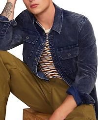 Lucky Brand Men's Long Sleeves Indigo-Dyed Utility Shirt