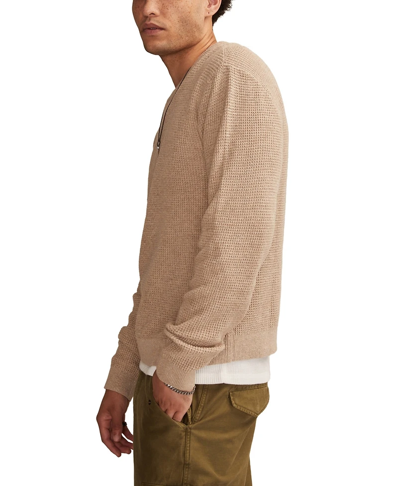 Lucky Brand Men's Waffle Crewneck Sweater